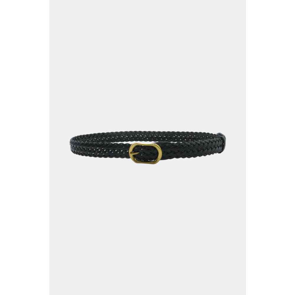 Voodoo Vixen - Plaited Leather Taillengürtel - Schwarz
